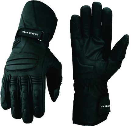 Winter Leather Thermal Lined Biker Motorbike Motorcycle Waterproof Glooves
